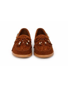 femmes mocassins suède marron W-SAPIK-BROWN
