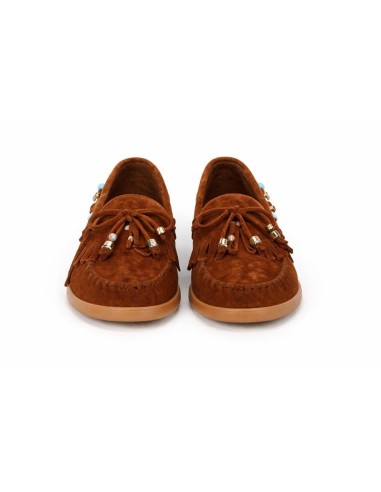 femmes mocassins suède marron W-SAPIK-BROWN
