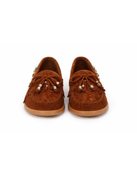 femmes mocassins suède marron W-SAPIK-BROWN