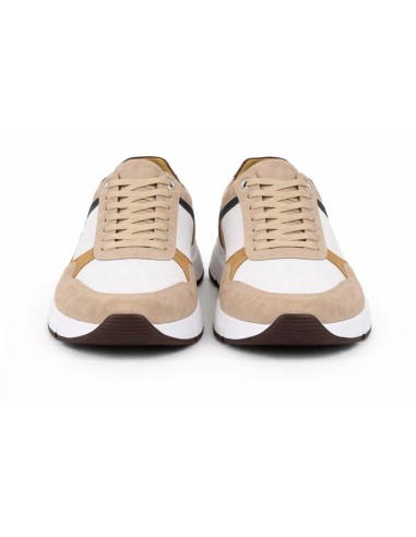 Beige suede sneakers