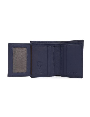 Blue leather wallet