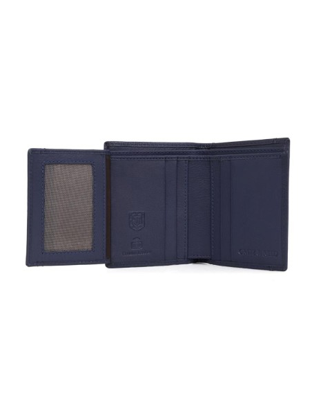 Blue leather wallet