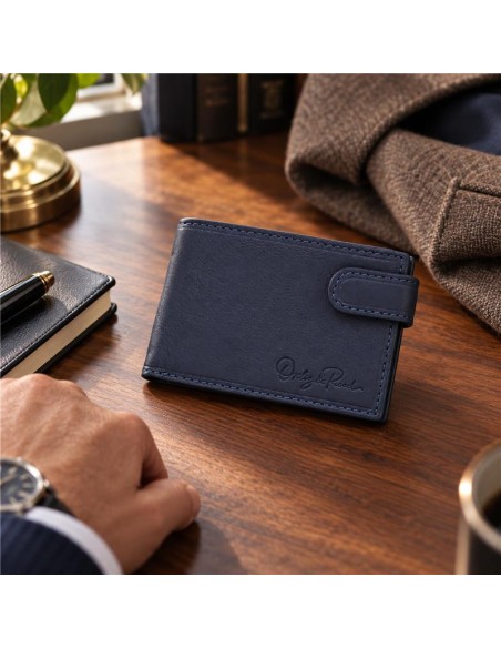 Mallette de peau bleu AC-ICONIC4-NAVY