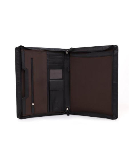 Black leather Laptop Portfolio