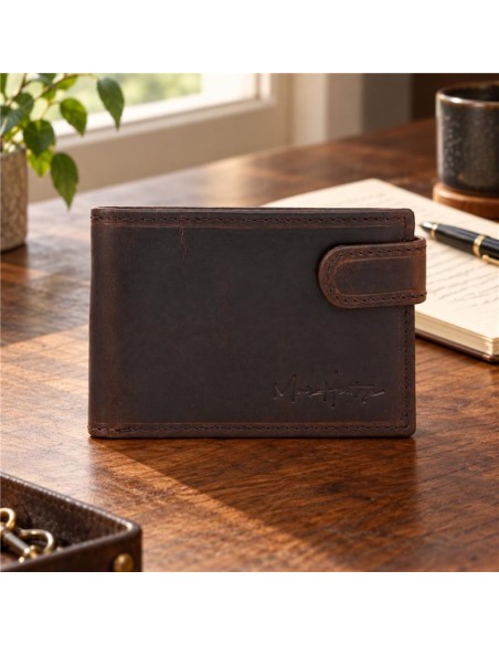 Brown leather wallet