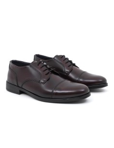 Derby de piel liso color burdeos 2