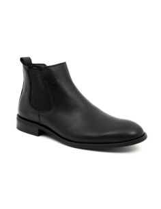 Black leather chelsea boots 2