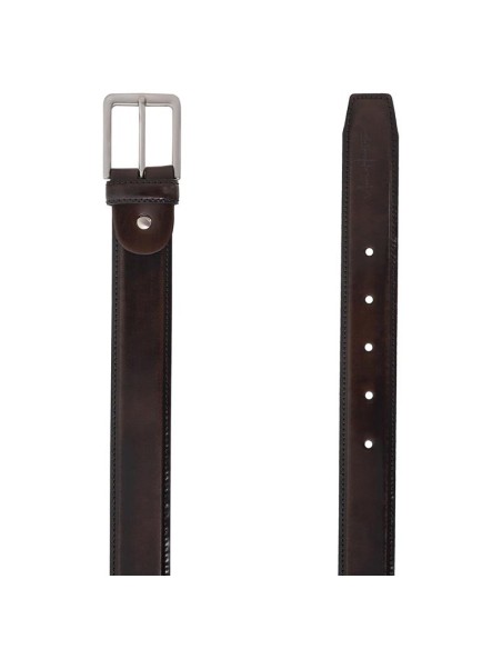 Brown leather belt