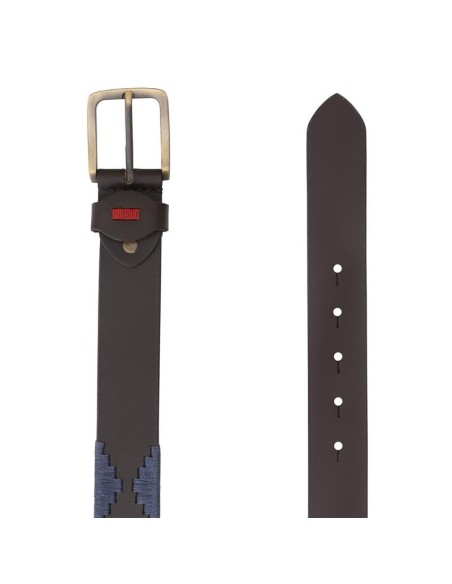 Brown leather belt