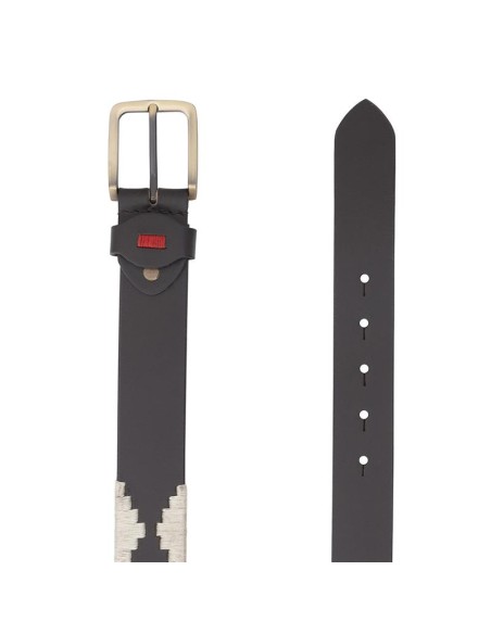 Brown leather belt
