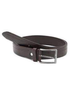 Ceinture de peau marron B-CAMELOT-BROWN 2