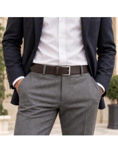 Ceinture de peau marron B-COMIL-BROWN