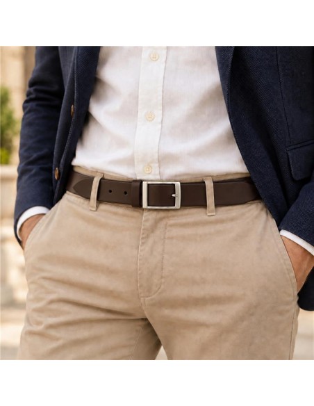Ceinture de peau marron B-CORANA-BROWN