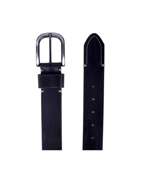 Black leather belt