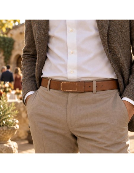 Ceinture de peau cuir B-HEFO-CUERO