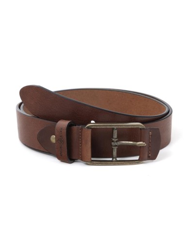 Brown leather belt