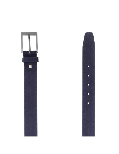 Blue suede belt