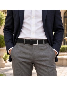 Ceinture suède le noir B-SAMIRCO-NEGRO