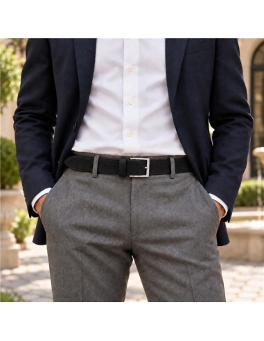Black suede belt