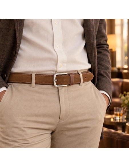 Light Brown suede belt