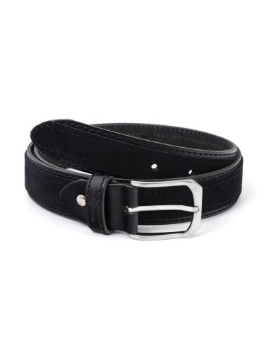 Black suede belt