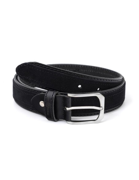 Black suede belt