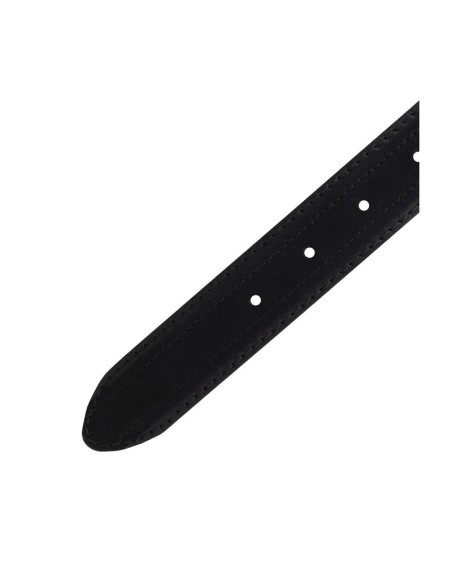 Black suede belt