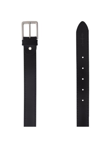 Black leather belt