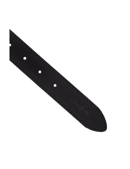 Black leather belt