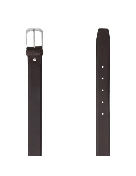 Ceinture de peau marron B-VATA-MARRON