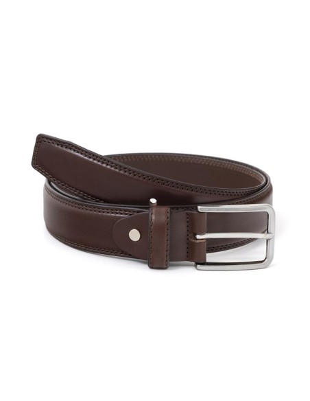Ceinture de peau marron B-VOMER-MARRON