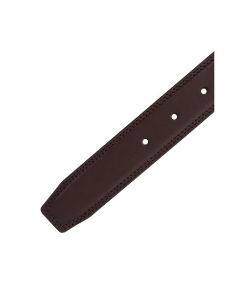 Ceinture de peau marron B-VOMER-MARRON