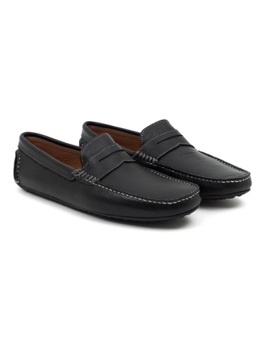 Mocassin de peau le noir BENKOR-NEGRO