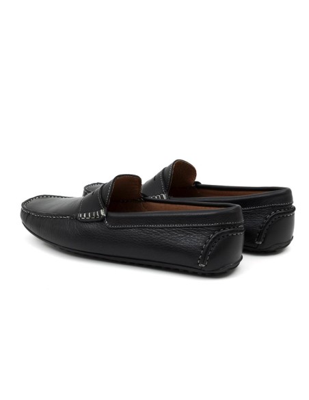 Mocassin de peau le noir BENKOR-NEGRO