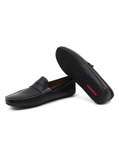 Mocassin de peau le noir BENKOR-NEGRO