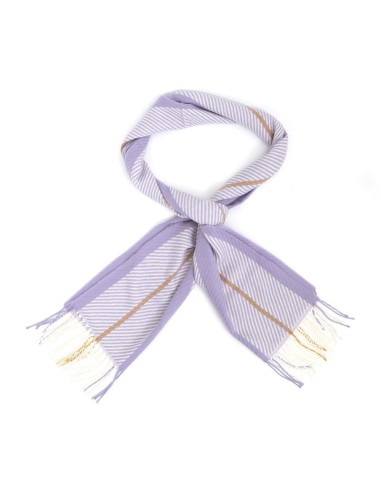Foulard rayé blanc BUF-MADELINE-WHITE