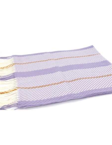 White Striped scarf