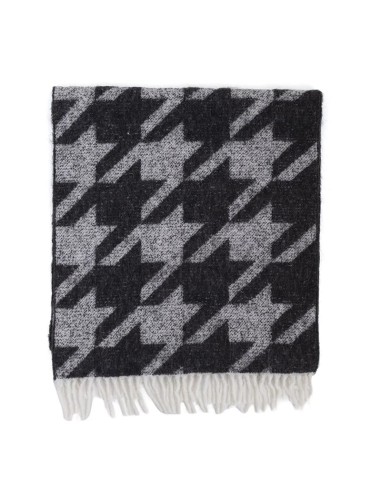 Bufanda para hombre estampada suaves al tacto color negro