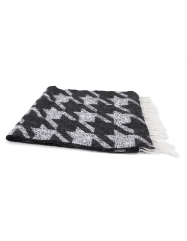 Bufanda para hombre estampada suaves al tacto color negro