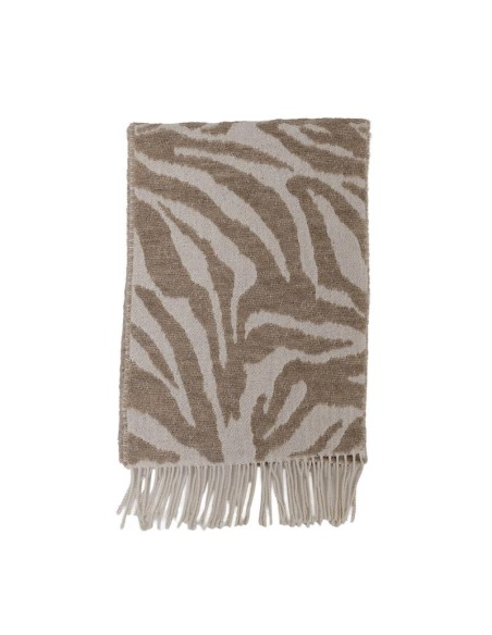 Bufanda estampada suaves al tacto color beige