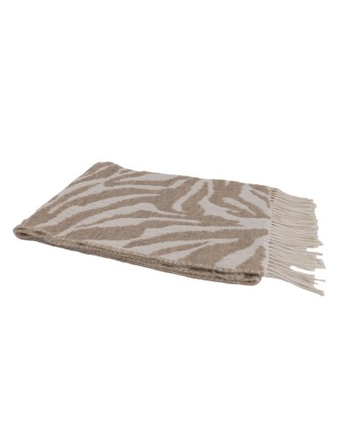 Bufanda estampada suaves al tacto color beige