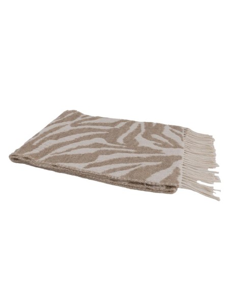 Bufanda estampada suaves al tacto color beige