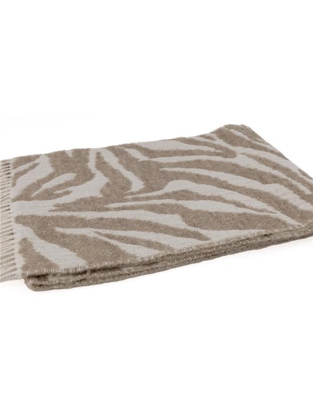 Bufanda estampada suaves al tacto color beige