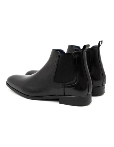 bottines chelsea de peau le noir CALIMENS-NEGRO