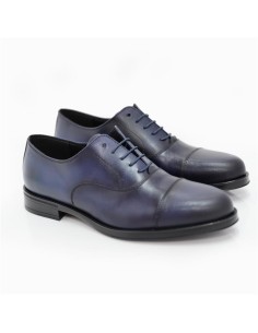 Oxford de piel con plantilla extraible color azul 2