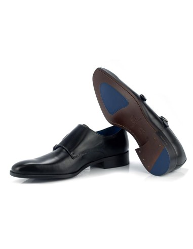 chaussure avec boucle de peau le noir CREVIL-NEGRO