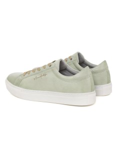 baskets de peau vert DENIA-GREEN 2