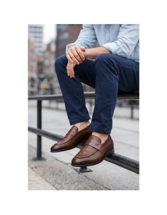 Light Brown leather moccasin