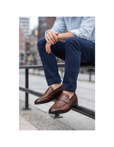 Light Brown leather moccasin