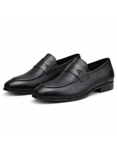 Black leather moccasin 2
